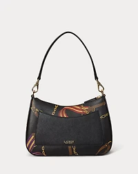 Pinstripe Leather Medium Danni Bag