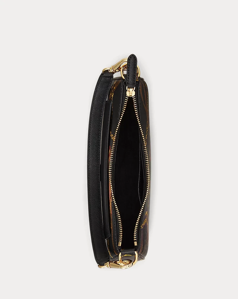 Pinstripe Leather Medium Danni Bag