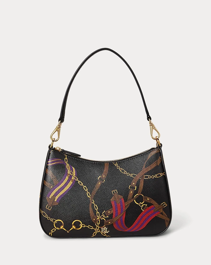 Pinstripe Leather Medium Danni Bag