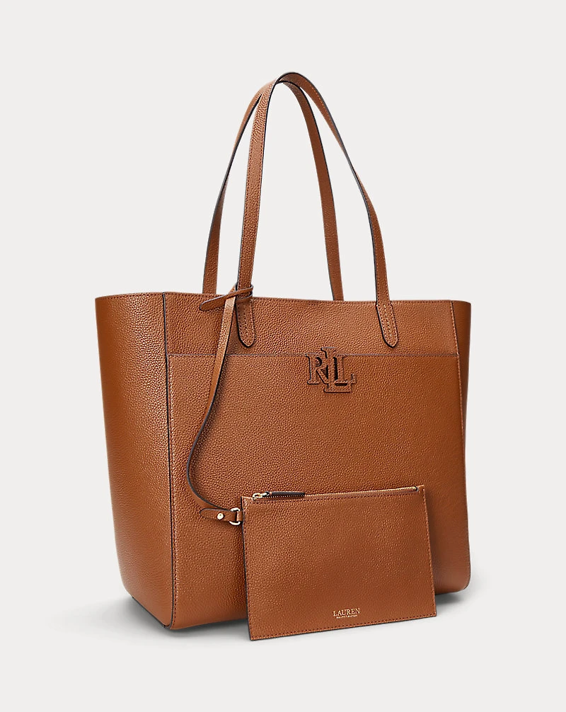 Pebbled Leather Large Cameryn Tote Bag