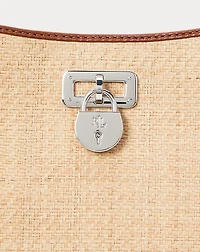 Raffia Large Tanner Shoulder Bag