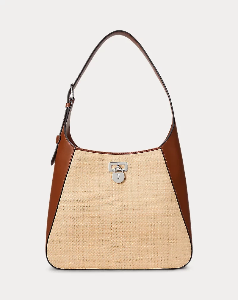 Raffia Large Tanner Shoulder Bag