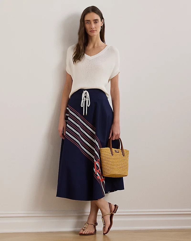 Woven Straw Medium Brie Tote Bag