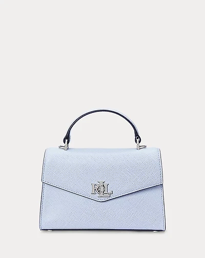 Textured Leather Small Farrah Satchel