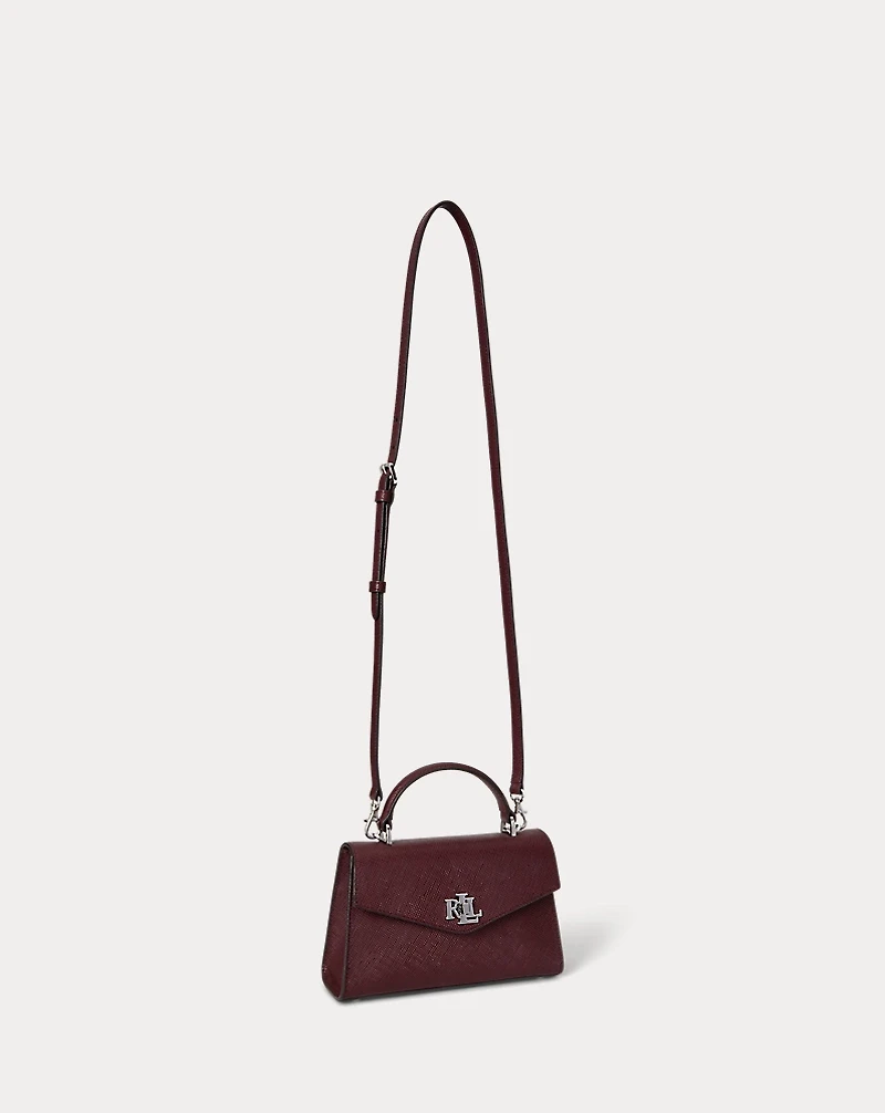 Textured Leather Small Farrah Satchel