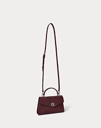 Textured Leather Small Farrah Satchel