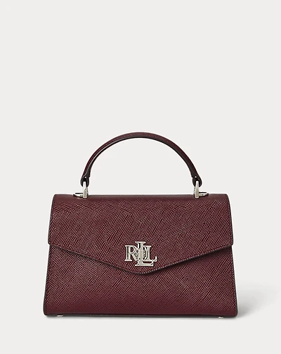 Textured Leather Small Farrah Satchel
