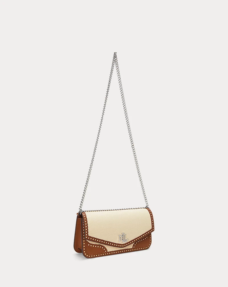 Straw & Leather Medium Sawyer Bag