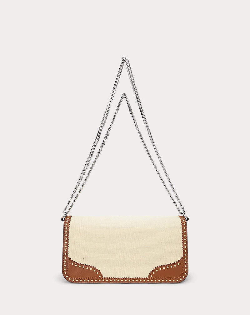 Straw & Leather Medium Sawyer Bag