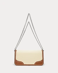 Straw & Leather Medium Sawyer Bag