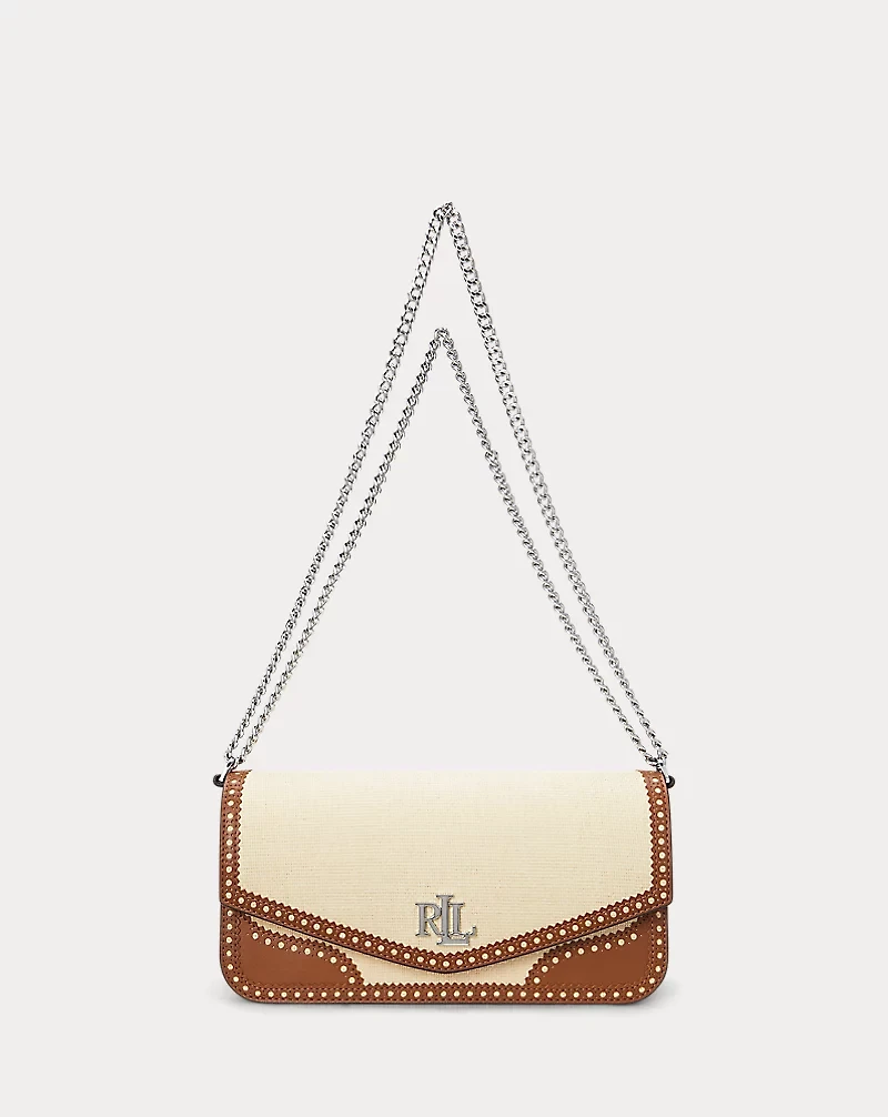 Straw & Leather Medium Sawyer Bag