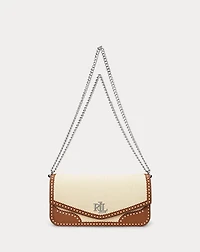 Straw & Leather Medium Sawyer Bag