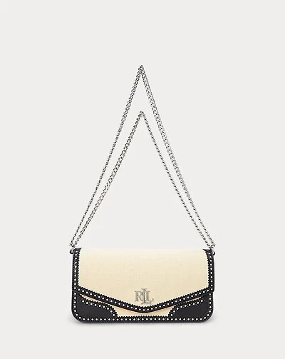 Straw & Leather Medium Sawyer Bag