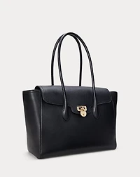 Pebbled Leather Large Tanner Satchel