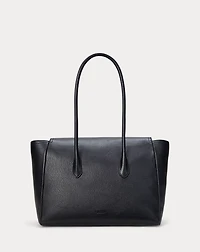 Pebbled Leather Large Tanner Satchel