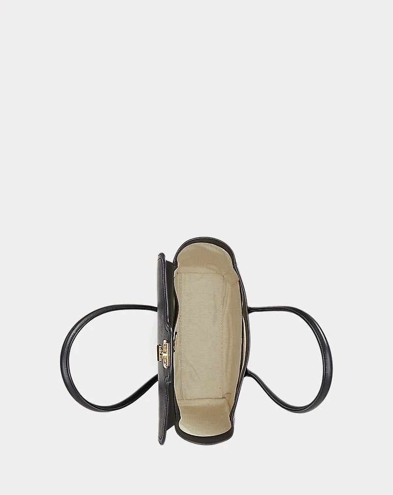 Pebbled Leather Large Tanner Satchel