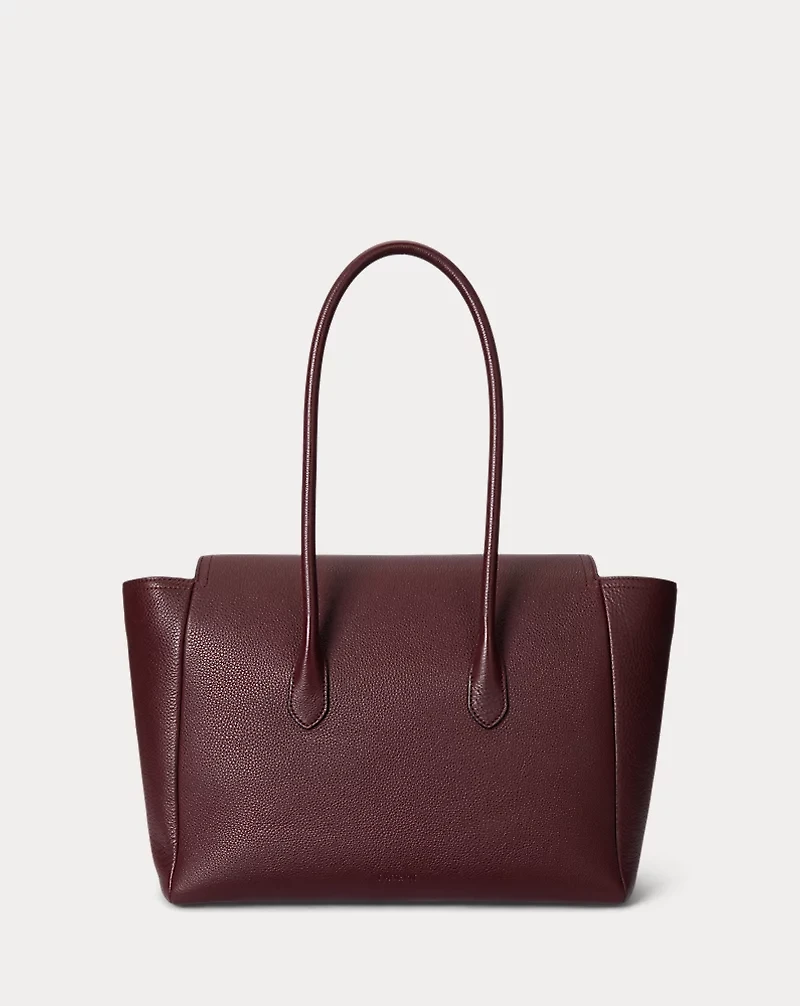 Pebbled Leather Large Tanner Satchel