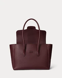 Pebbled Leather Large Tanner Satchel