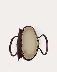 Pebbled Leather Large Tanner Satchel