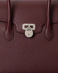 Pebbled Leather Large Tanner Satchel