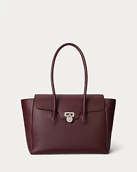 Pebbled Leather Large Tanner Satchel
