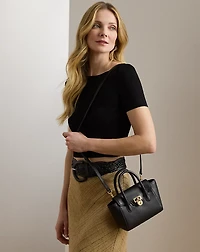 Pebbled Leather Small Tanner Satchel