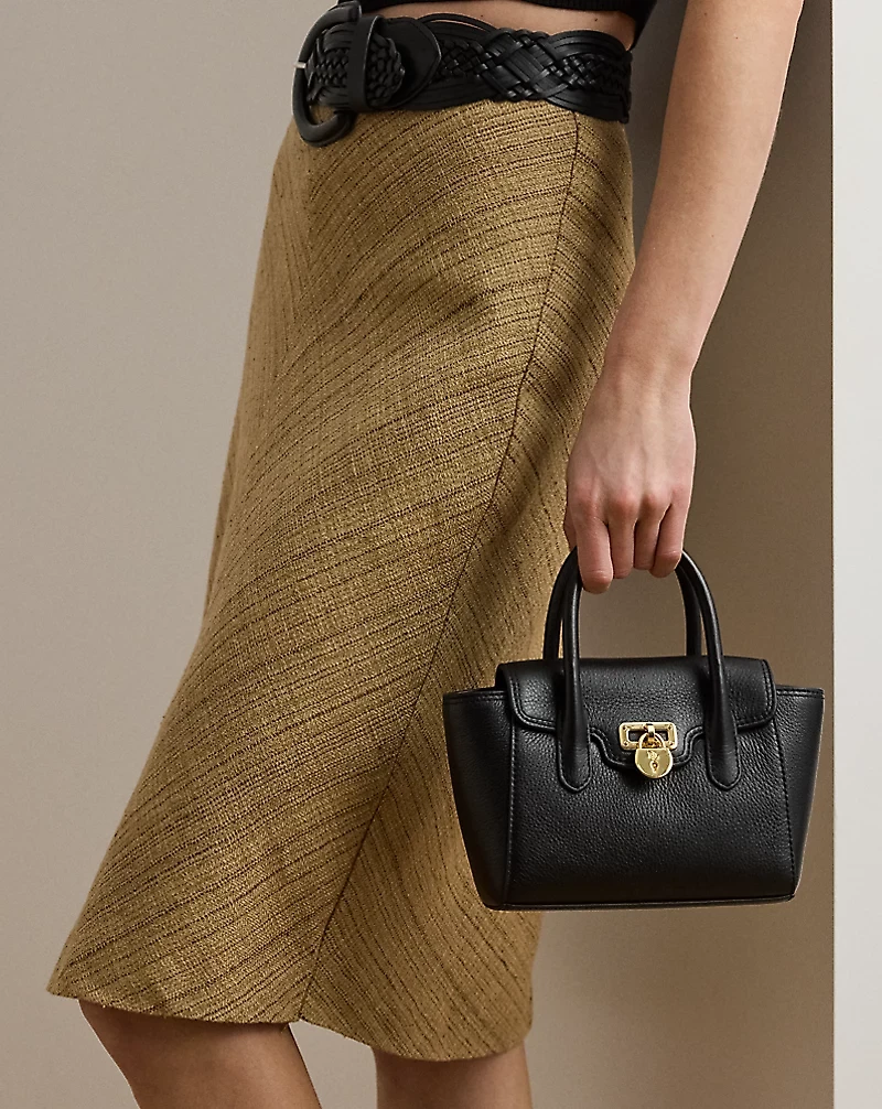 Pebbled Leather Small Tanner Satchel