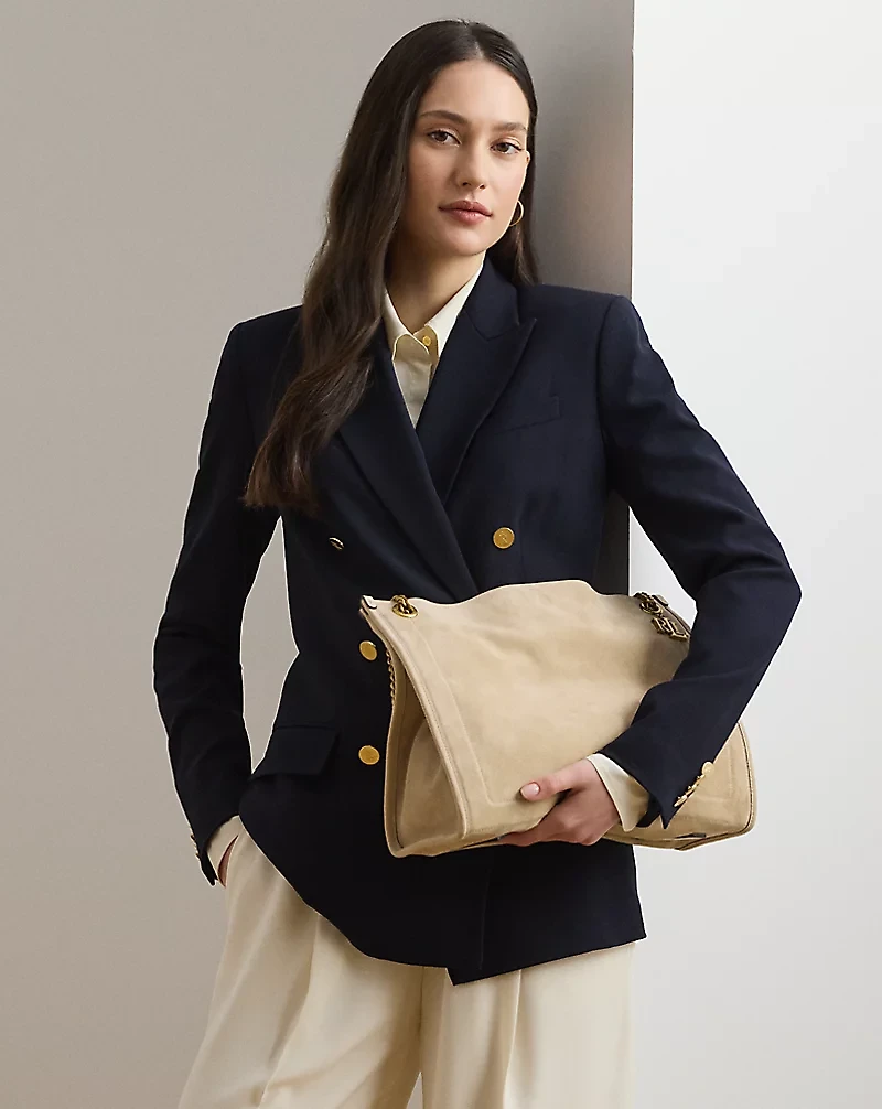 Suede Large Bradley Shopper Tote Bag