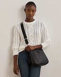 Pebbled Leather Large Cameryn Crossbody
