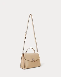 Textured Leather Large Farrah Satchel