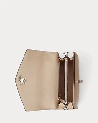 Textured Leather Large Farrah Satchel