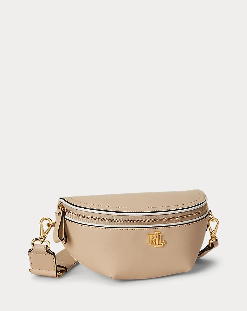 Two-Tone Leather Marcy Belt Bag