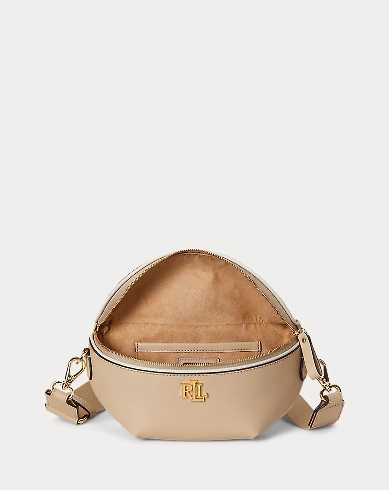 Two-Tone Leather Marcy Belt Bag