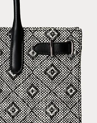 Woven Straw Medium Devyn Tote Bag