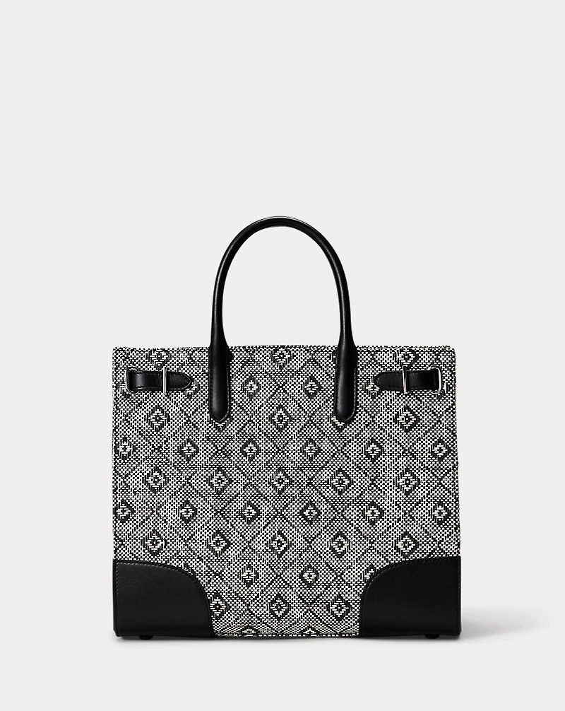 Woven Straw Medium Devyn Tote Bag