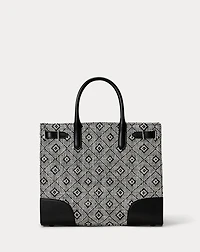 Woven Straw Medium Devyn Tote Bag