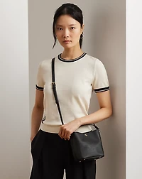 Crosshatch Small Reese Bucket Bag