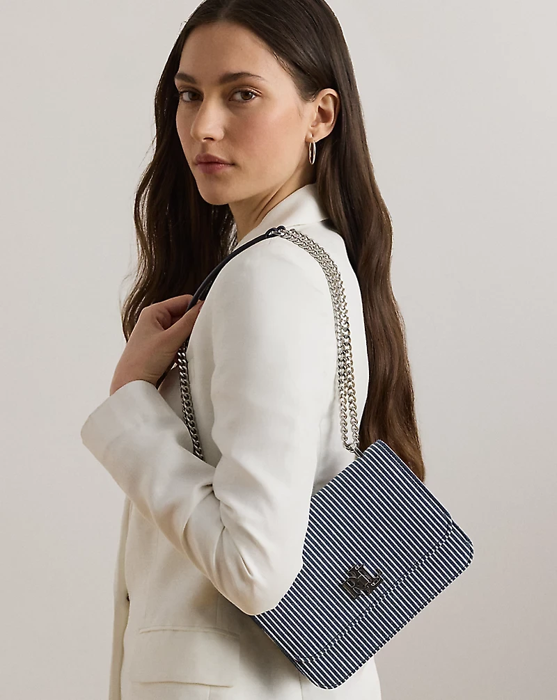 Striped Canvas Medium Sophee Bag