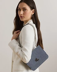 Striped Canvas Medium Sophee Bag