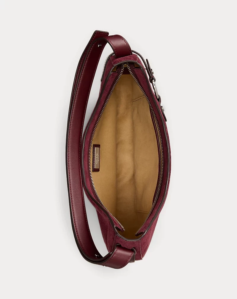 Suede Large Tasha Shoulder Bag
