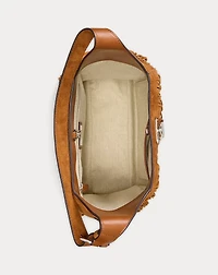 Fringe-Trim Large Tanner Shoulder Bag