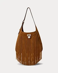 Fringe-Trim Large Tanner Shoulder Bag