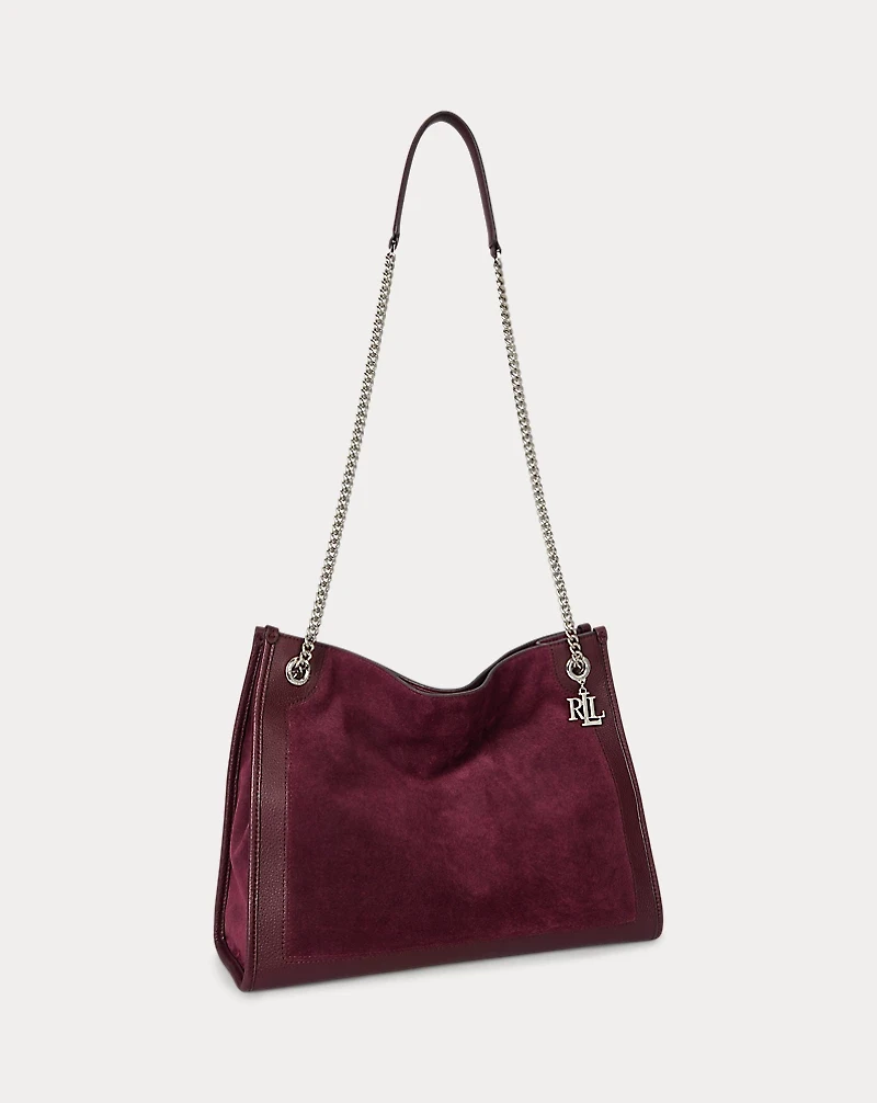 Suede & Leather Large Bradley Tote Bag