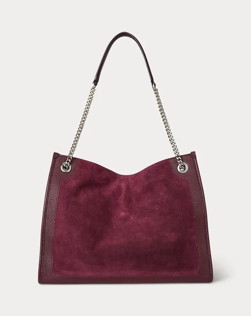 Suede & Leather Large Bradley Tote Bag