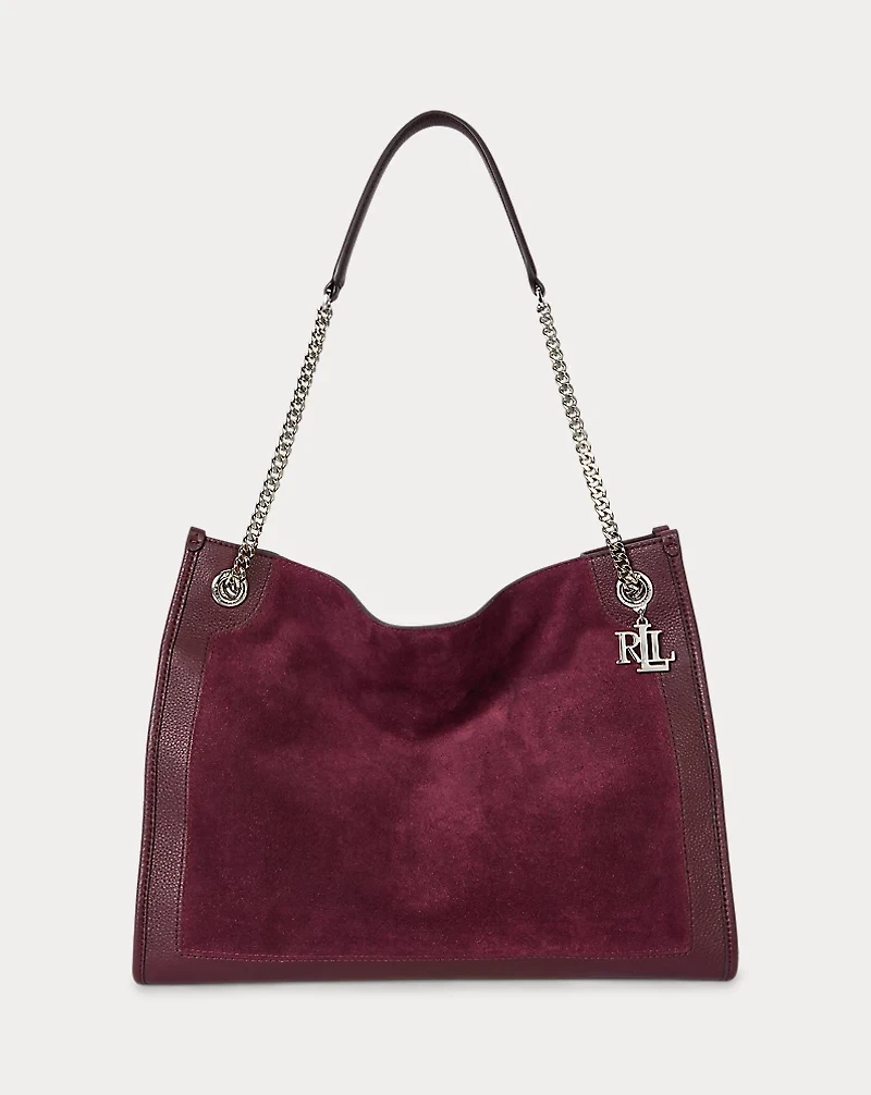 Suede & Leather Large Bradley Tote Bag