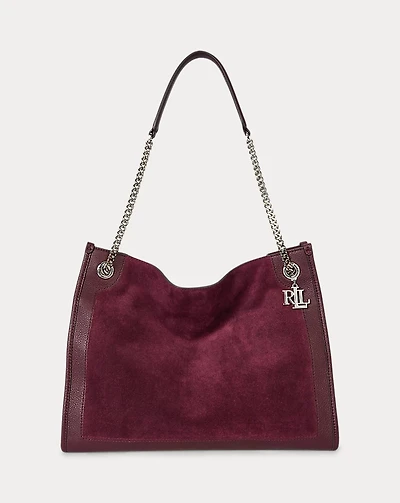 Suede & Leather Large Bradley Tote Bag