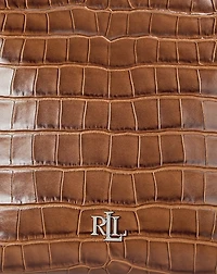 Croc-Embossed Medium Witley Bucket Bag