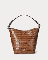 Croc-Embossed Medium Witley Bucket Bag