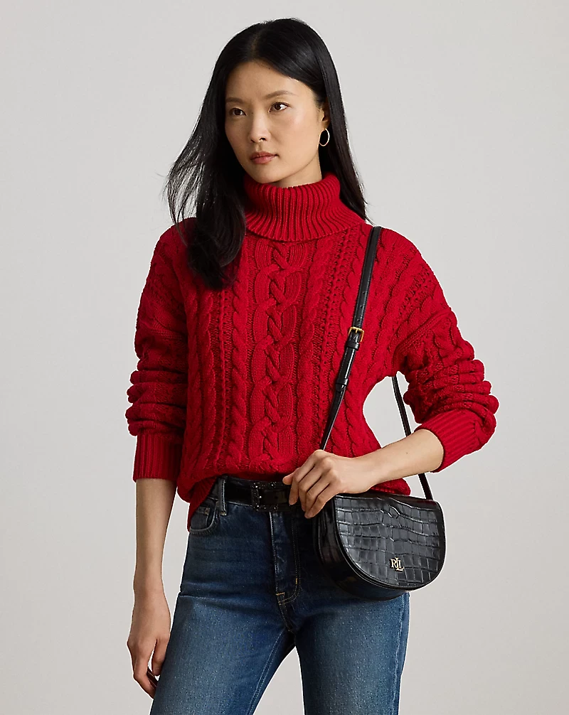 Croc-Embossed Medium Witley Crossbody