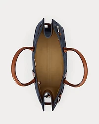 Suede & Leather Large Devyn Tote Bag